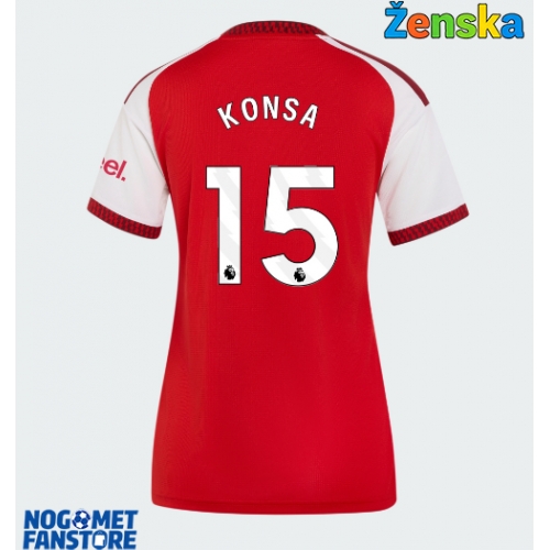 Arsenal Ezri Konsa #15 Domaci Dres za Ženska 2026-27 Kratak Rukav